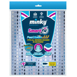Close up of the Minky Smartfit Active PearlActiv fabric pattern and felt backing
