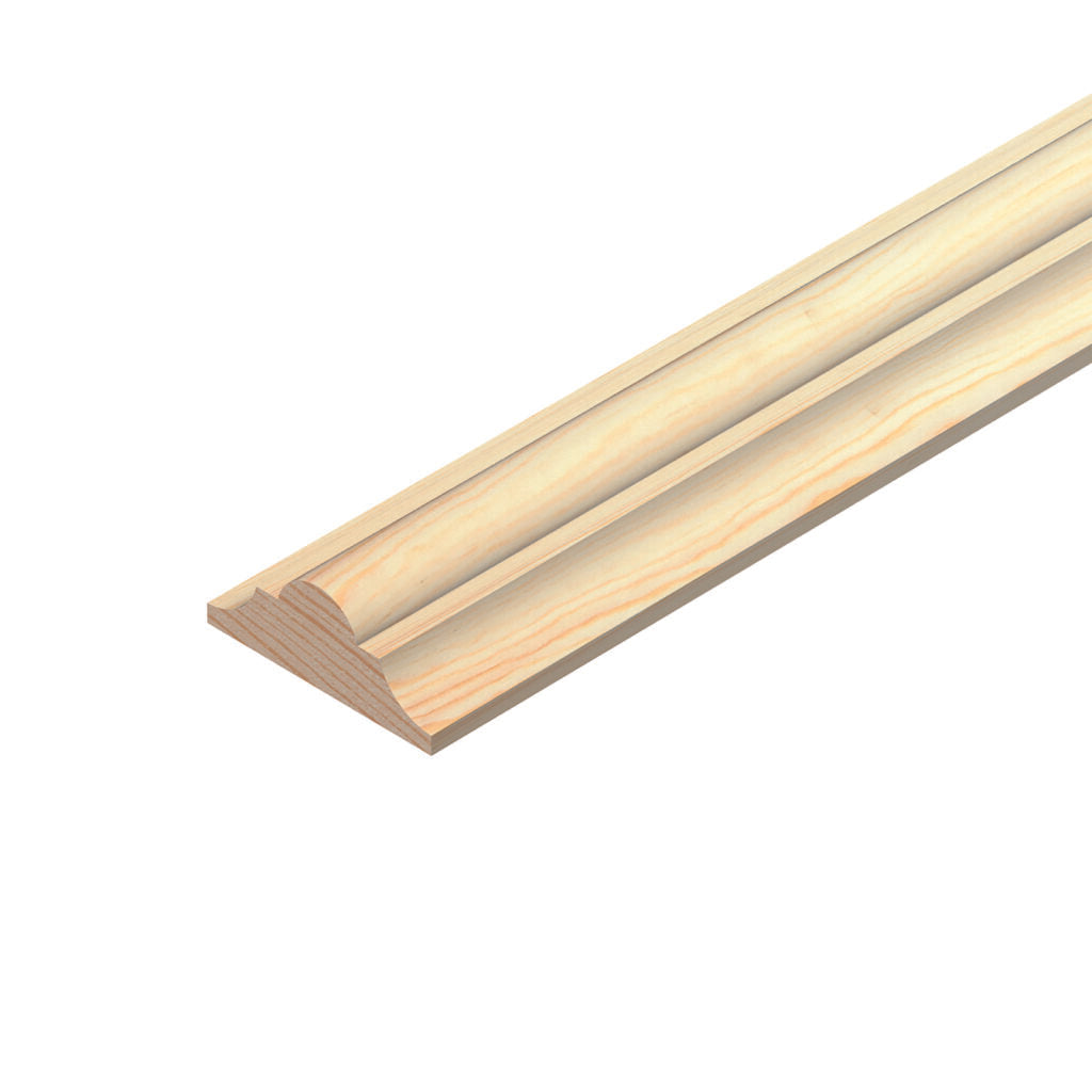 Cheshire Mouldings Double Astragal Pine - TM520-(9mmx21mmx2.4m)