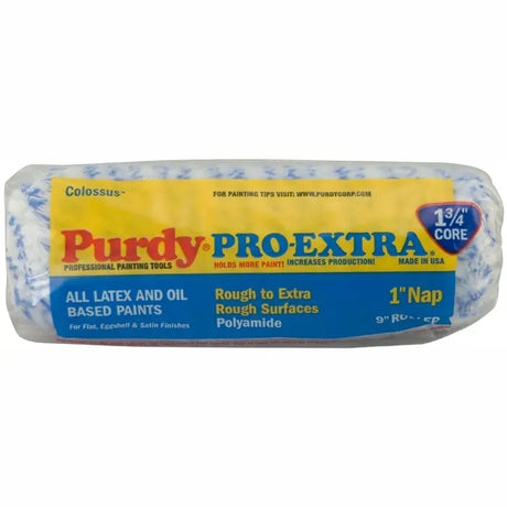 Purdy Pro Extra Colossus roller cover, 9 inch by 1 inch nap with 1.75 inch core, product photo