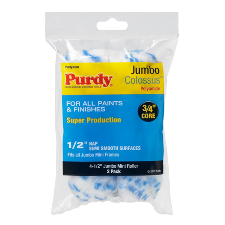 Purdy Colossus Jumbo Mini roller sleeve twin pack for doors, frames and trim