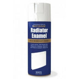 Rust-Oleum radiator enamel spray paint aerosol 400ml white satin finish