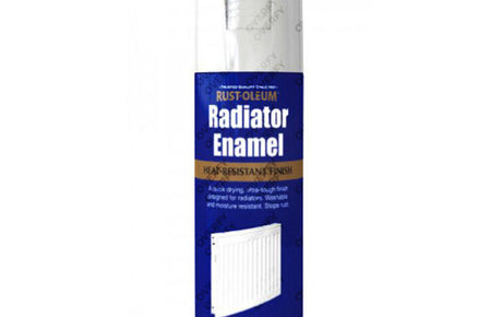 Rustoleum Radiator Enamel Gloss White spray paint 400ml can