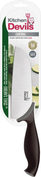 Kitchen Devils Control Small Asian Cook's Knife packaging