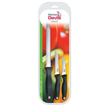 Kitchen Devils Control Starter Set 3 piece knife set with ergonomic finger-stop handles