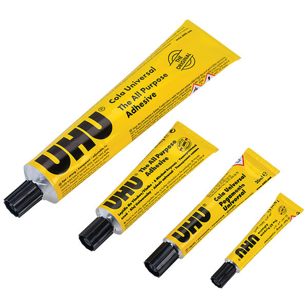 UHU All Purpose Adhesive tube range including 20ml size