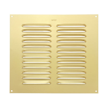 Metal louvre air vent cover 9 x 9 inch rated suitable for gas appliances