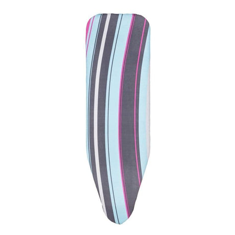 Minky Deluxe ironing board cover laid flat showing the nose pocket and thick padded surface