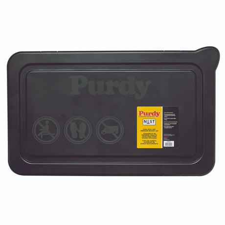 Purdy Dual Roll Off bucket lid shown from above on a white background