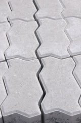 Light grey modern paving joints ready for jointing compound application