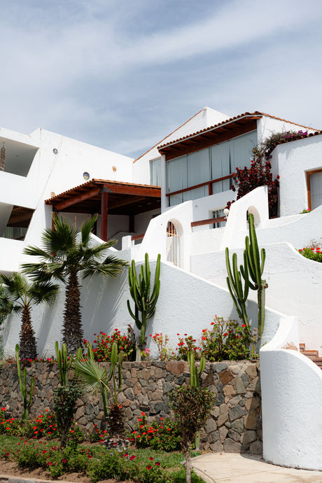 Rendered house exterior finished in Sandtex masonry paint