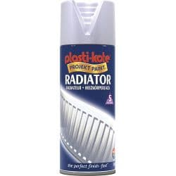 PlastiKote Radiator Spray Paint 400ml Satin Chrome finish can