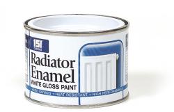 151 Coatings white gloss radiator enamel paint tin, 180ml