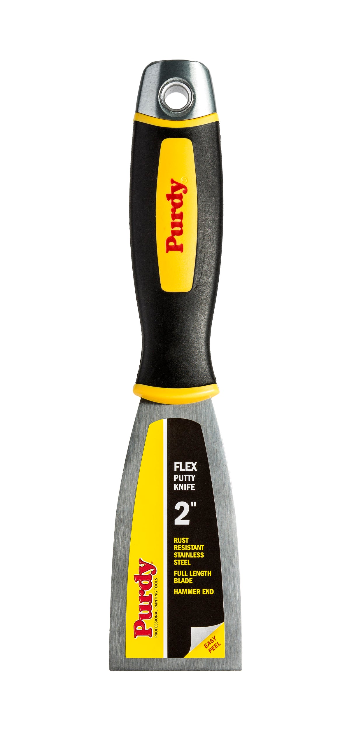 Purdy Flex Carbon Steel Putty Knife 2 inch official product photo with nail set hammerhead end