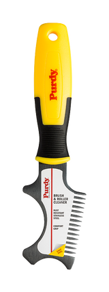 Purdy Brush and Roller Cleaner front view showing the stainless steel blade
