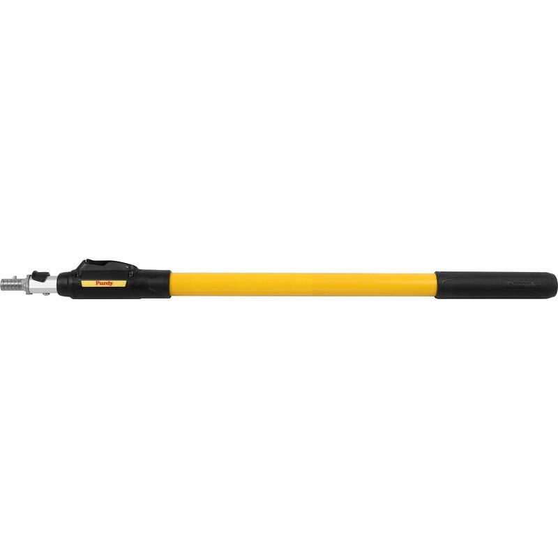 Purdy Powerlock short extension pole shown fully extended on a plain background