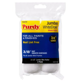 Pair of Purdy White Dove Jumbo mini roller sleeves 4.5 inch shown outside packaging