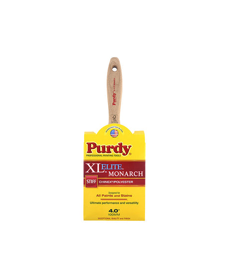 Purdy 4 inch paint brush from the Monarch XL Elite range used for painting large flat surfaces