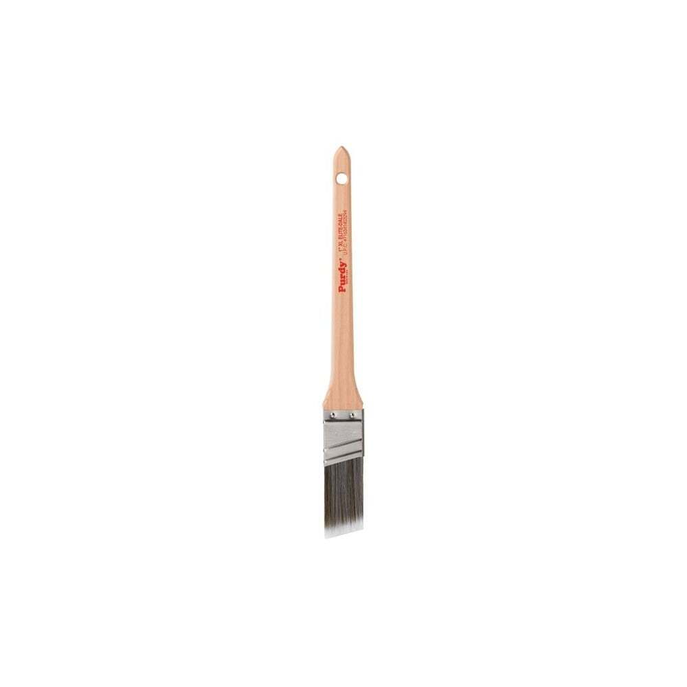 Purdy Dale XL Elite 1 inch brush shown at an angle highlighting the square edge ferrule