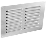 Securit aluminium louvre vent 9 x 6 inch fitted to a wall opening