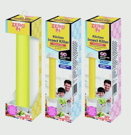 Zero In Flying Insect Stick Small ZER502 packaging, 26cm yellow sticky fly trap