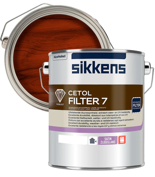 Sikkens Cetol Filter 7 Plus 5L tin, Teak (085) exterior wood stain