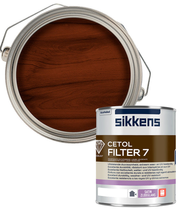 Sikkens Cetol Filter 7 Plus 1L tin, Dark Oak (009) exterior wood stain
