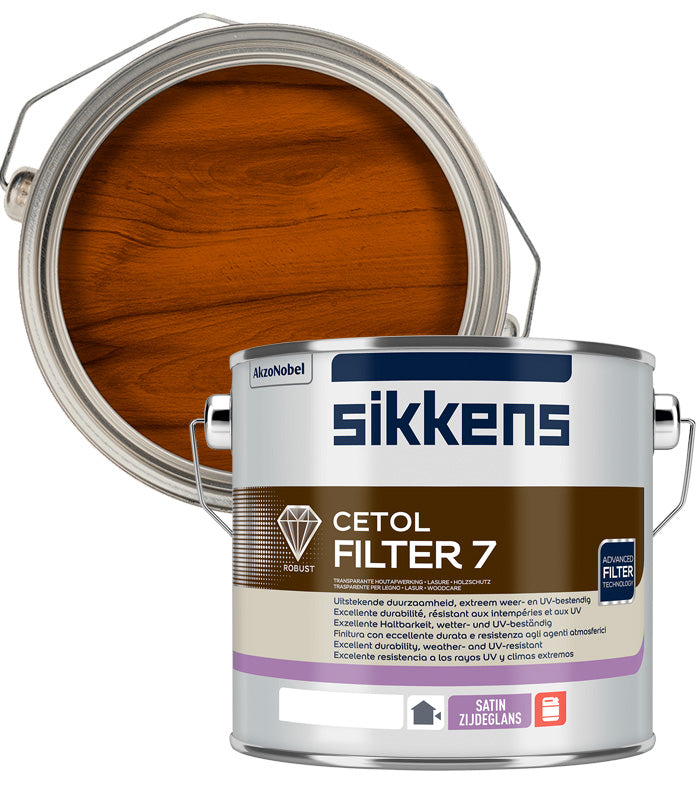 Sikkens Cetol Filter 7 Plus 2.5L tin, Light Oak (006) exterior wood stain