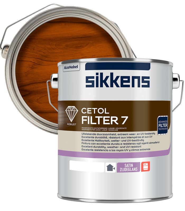 Sikkens Cetol Filter 7 Plus 5L tin, Light Oak (006) exterior wood stain