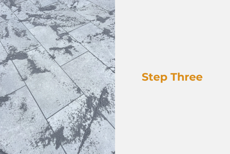 Joint-It Elite jointing compound setting into paving joints after application