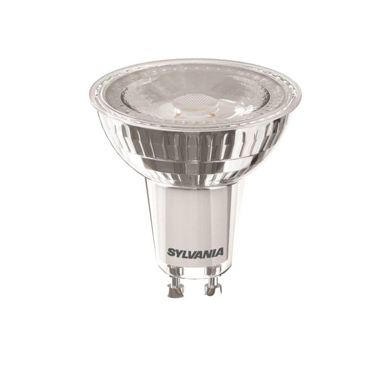 Sylvania Superia RefLED GU10 bulb cool white close-up