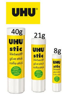UHU glue stick 8g standing upright with cap on
