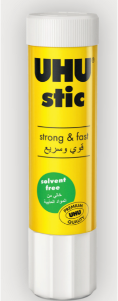 UHU glue stick 8g back of pack with product details