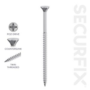 Securfix Twin Thread Screws 7x11/2" 3.9x - Box 200 - T10368C