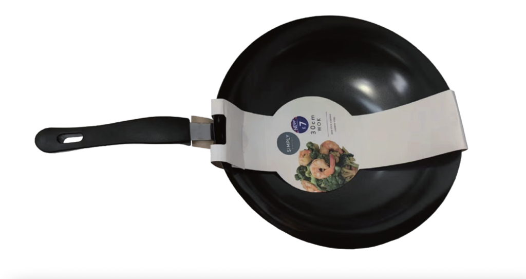 Basiks Carbon Steel Wok Frypan - 30cm - BWFP30