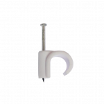 Securplumb 22mm White Nail In Pipe Clips - Pack 100 - SU9606