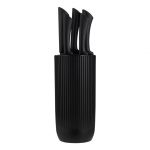 Viners Everyday Black Ripple Knife Block - 5 Piece - 0305.263