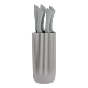 Viners Everyday Grey Ripple Knife Block - 5 Piece - 0305.264