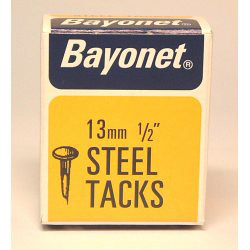 Bayonet Tacks (Fine Cut Steel) - Blue (Box Pack) - 13mm - 10204