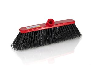 Abbey Homewares Stiff Deluxe Broom - Red - 104955