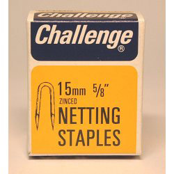 Challenge Netting Staples - Zinc Plated (Box Pack) - 15mm - 11202