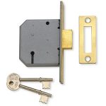 Union 3 Lever Mortice Deadlock - Satin Chrome Finish 2.5" - Y2177-SC-2.50