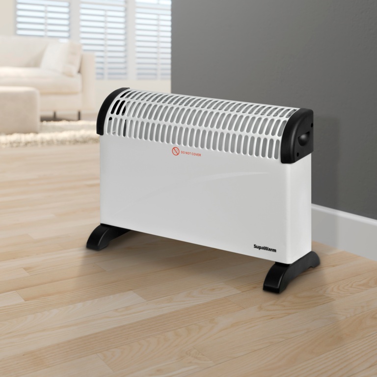 SupaWarm Convector Heater 2000w - Size: 535mm(w)x200mm(d)x385mm(h) - SCH2000WA