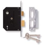 Union 2 Lever Mortice Lock - Chrome Finish - 3" - Y2295-CH-3.00