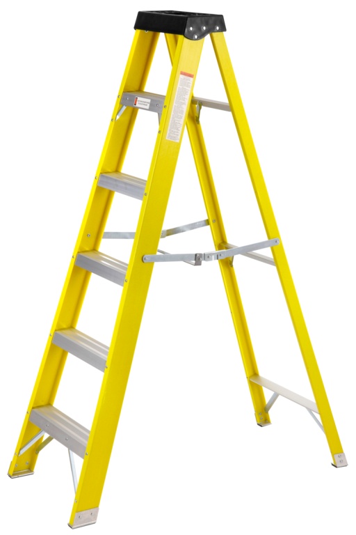 SupaTool Fibreglass Stepladder - 6 Tread - STFGS5B