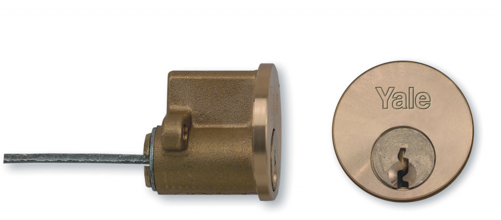 Yale Replacement Rim Cylinder - Polished Brass - 631109035025