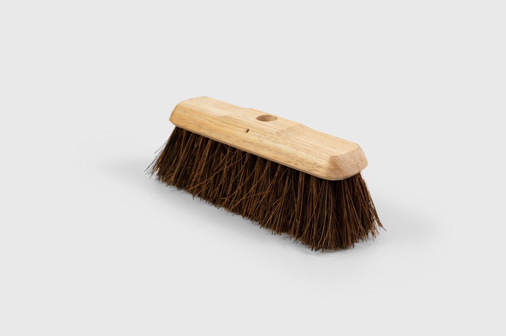 Hill Brush Broom Head - Plain Stock, Filled Dyed Bassine - 10" - 23