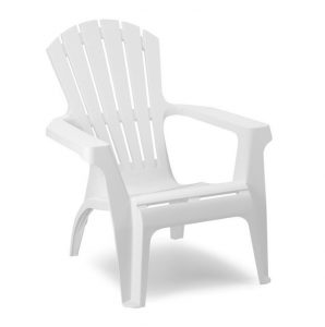 SupaGarden Plastic Stackable Armchair - White - CPSC10W