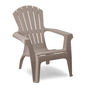 SupaGarden Plastic Stackable Armchair - Taupe - CPSC10B