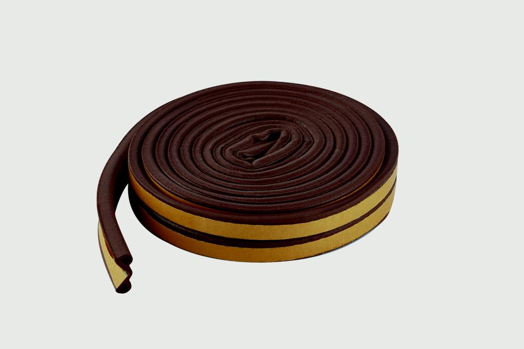 Woodside Epdm P Rubber Strip - 5m Brown - WDE20