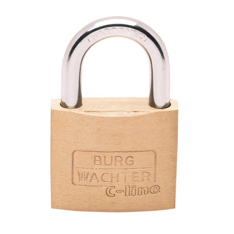 Burg-Wächter Mid Security Brass Padlock - 40mm - 222 40 SB